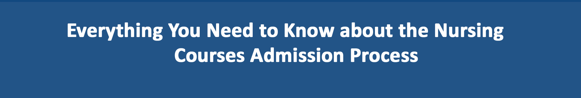 admission procedure